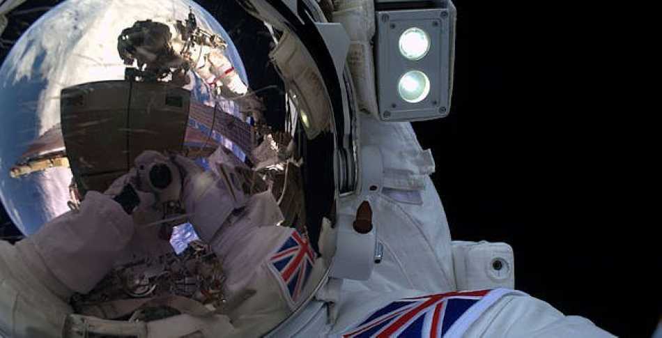 This really has to be the ultimate selfie from Tim Peake during his recent space walk.